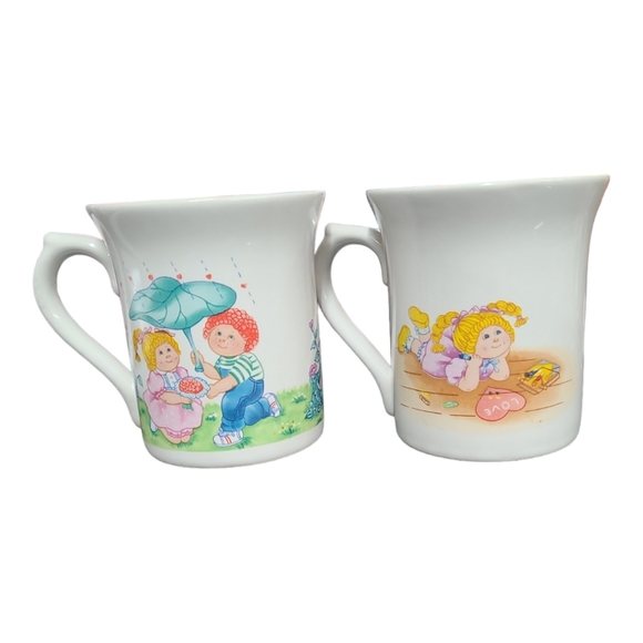 Set of 2 Vintage 1984 original Cabbage Patch mugs, in good used condition - Picture 4 of 12